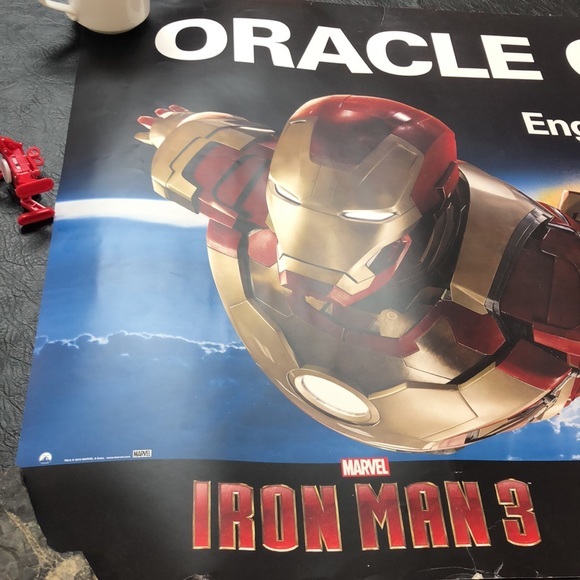 Iron man 3 2 sided poster Oracle / Marvel 2013 24 x 36 with light creasi… - Picture 3 of 4